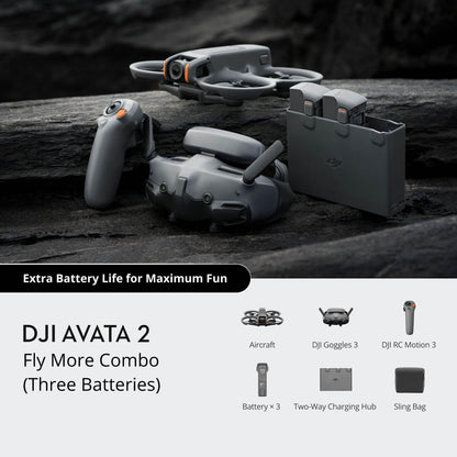 DJI Avata 2 Fly More Combo (Three Batteries) - AIM Robotics